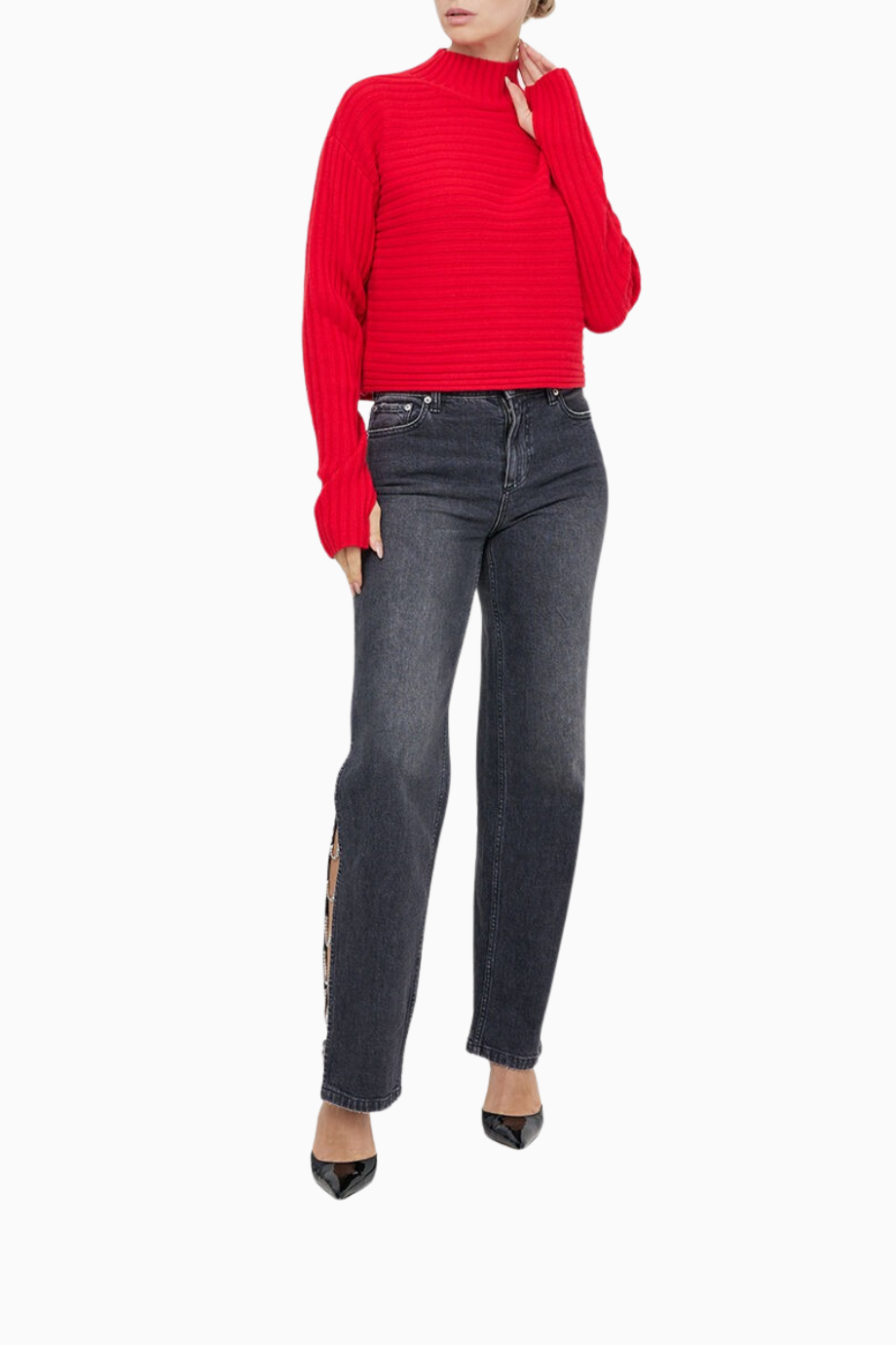 Tavill Yarım Balıkçı Yaka Ribanalı Pullover