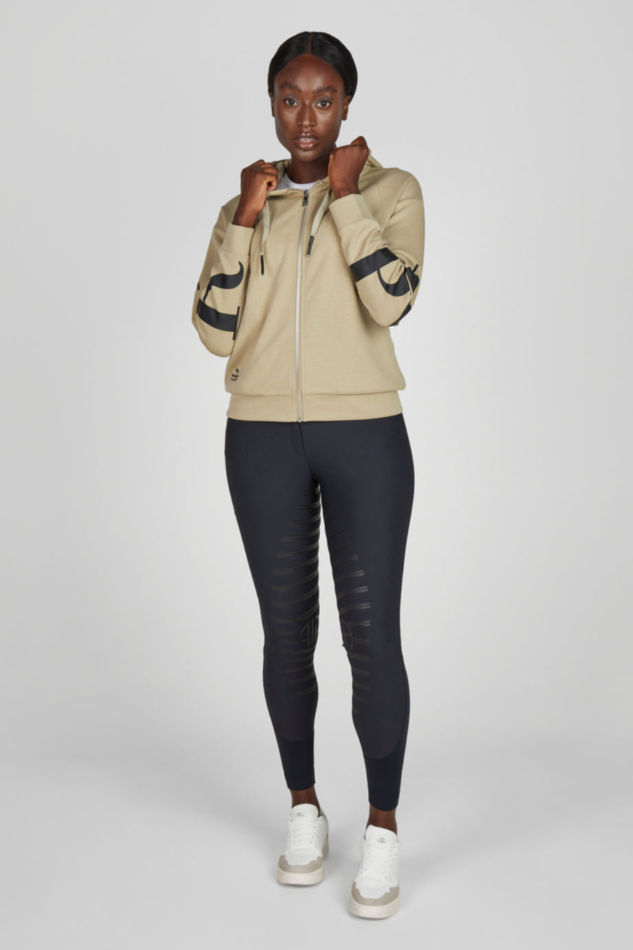 Athleisure 1286 Oversize Lüks Kapüşonlu Sweat Kadın Ceket