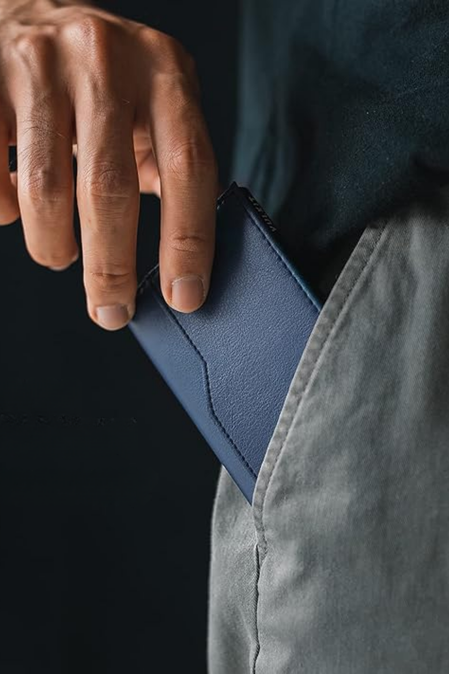 RFID Korumalı Pop-Up Çift Kimlik Pencereli Erkek Kartlık Cüzdan