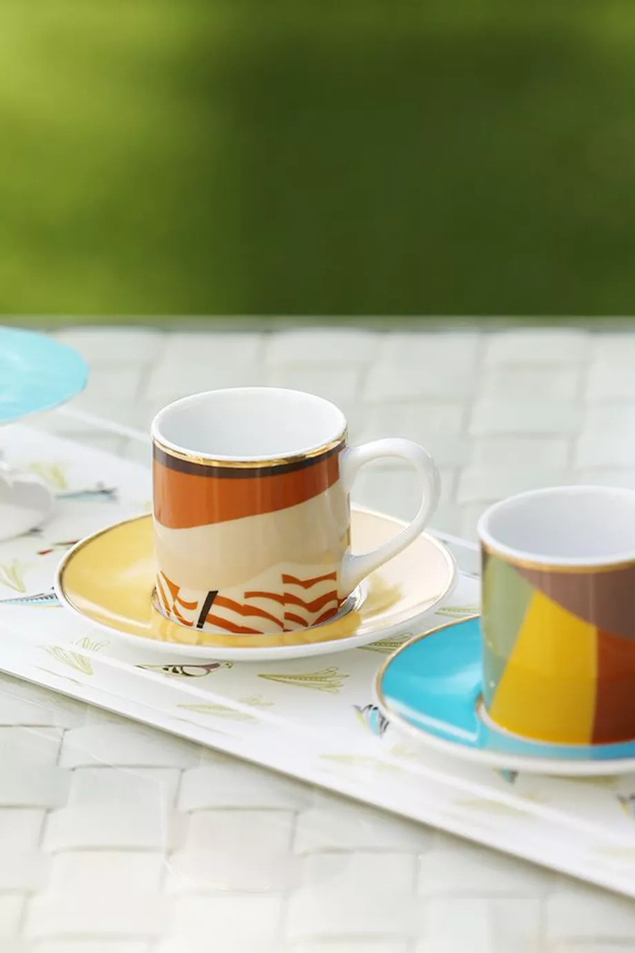 Sarb 2’li Espresso Fincan ve Tabağı, Altın Detaylı