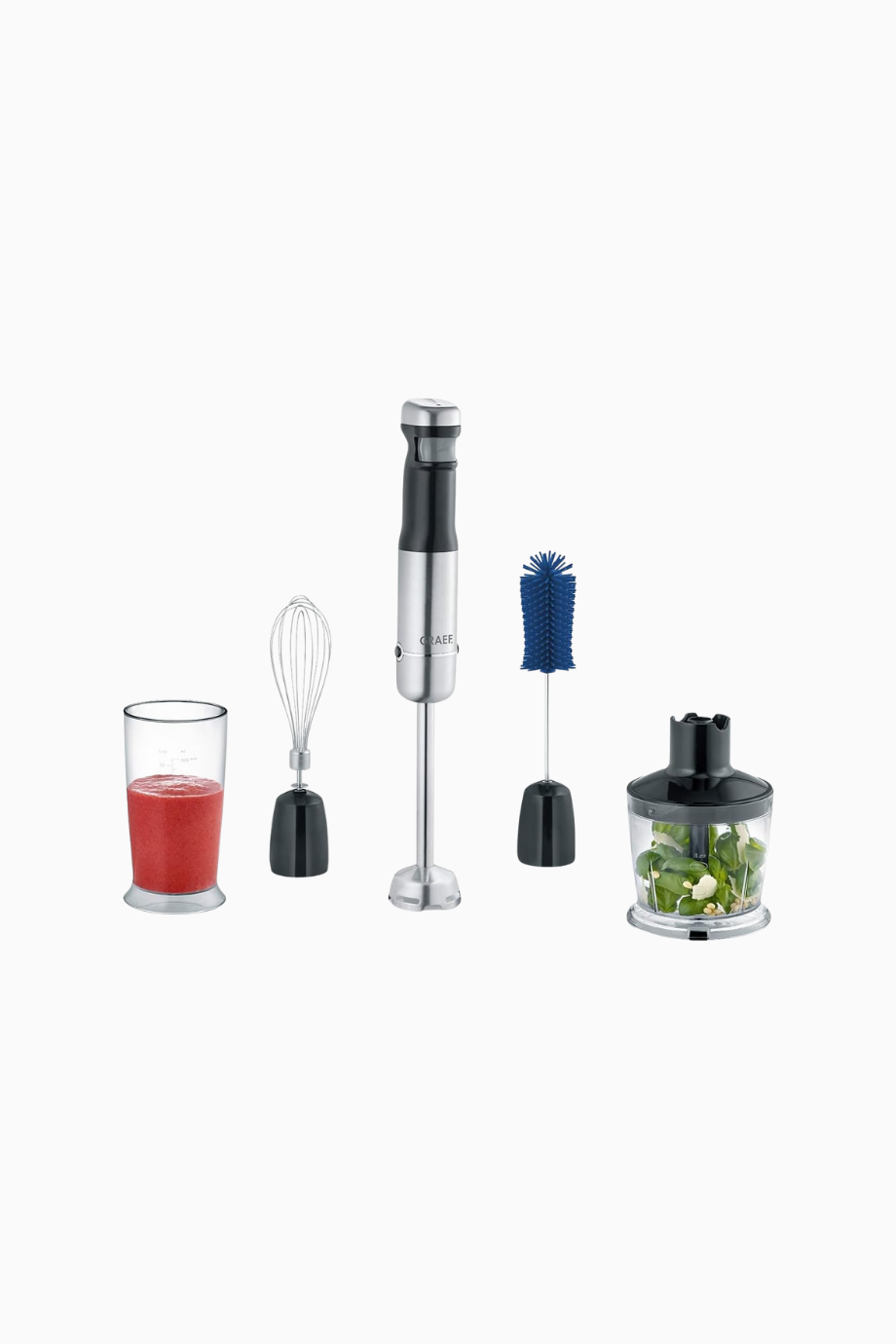 HB802 Akülü Çubuk Mikser, 4 Parça Aksesuar ve Saklama Kutusu