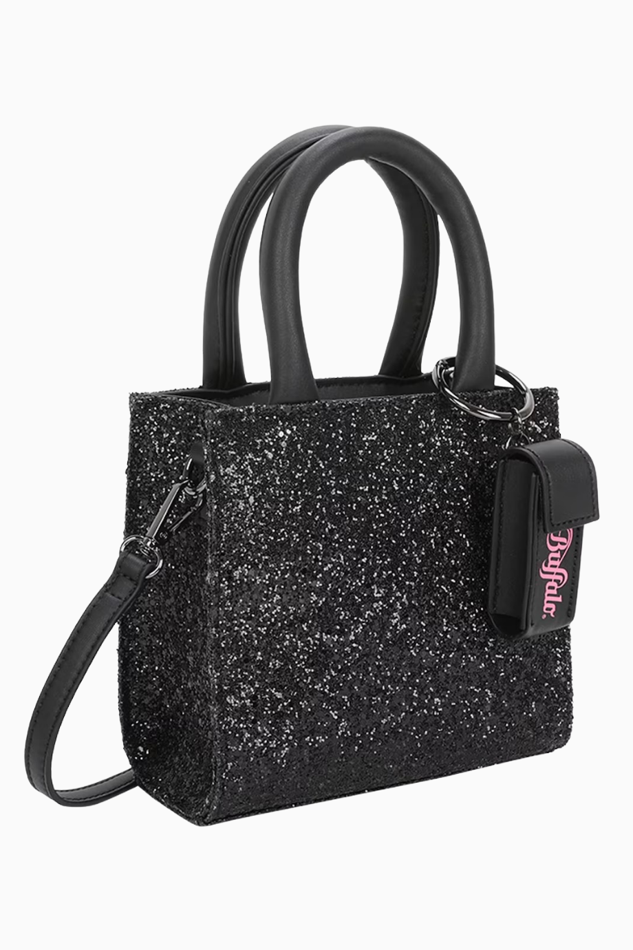 Boxy35 Henkeltasche, Glitzerli Mini Bag, Siyah