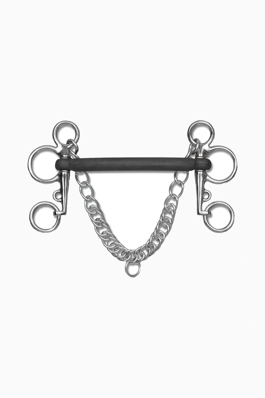 Kauçuk Pelham At Ağızlığı Sabit Damaklı 5 cm Alt Kollu 15 mm