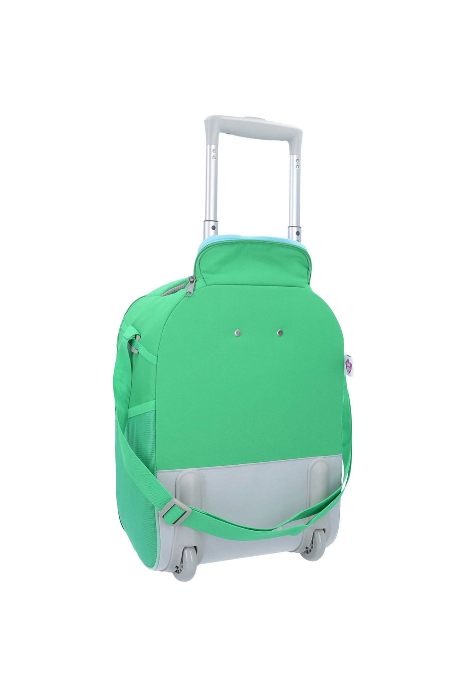 2 Tekerlekli Çocuk Valizi,Yeşil, 40 cm, Hafif ve Fonksiyonel El Bagajı