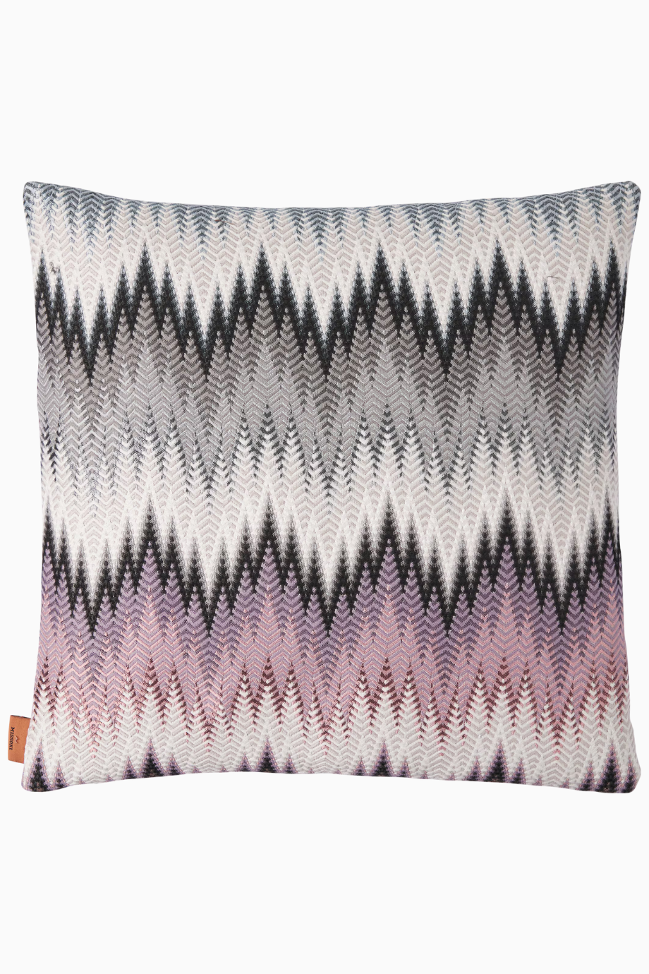 Phrae Zigzag Dekoratif Yastık 40x40 cm Gri Tonlar