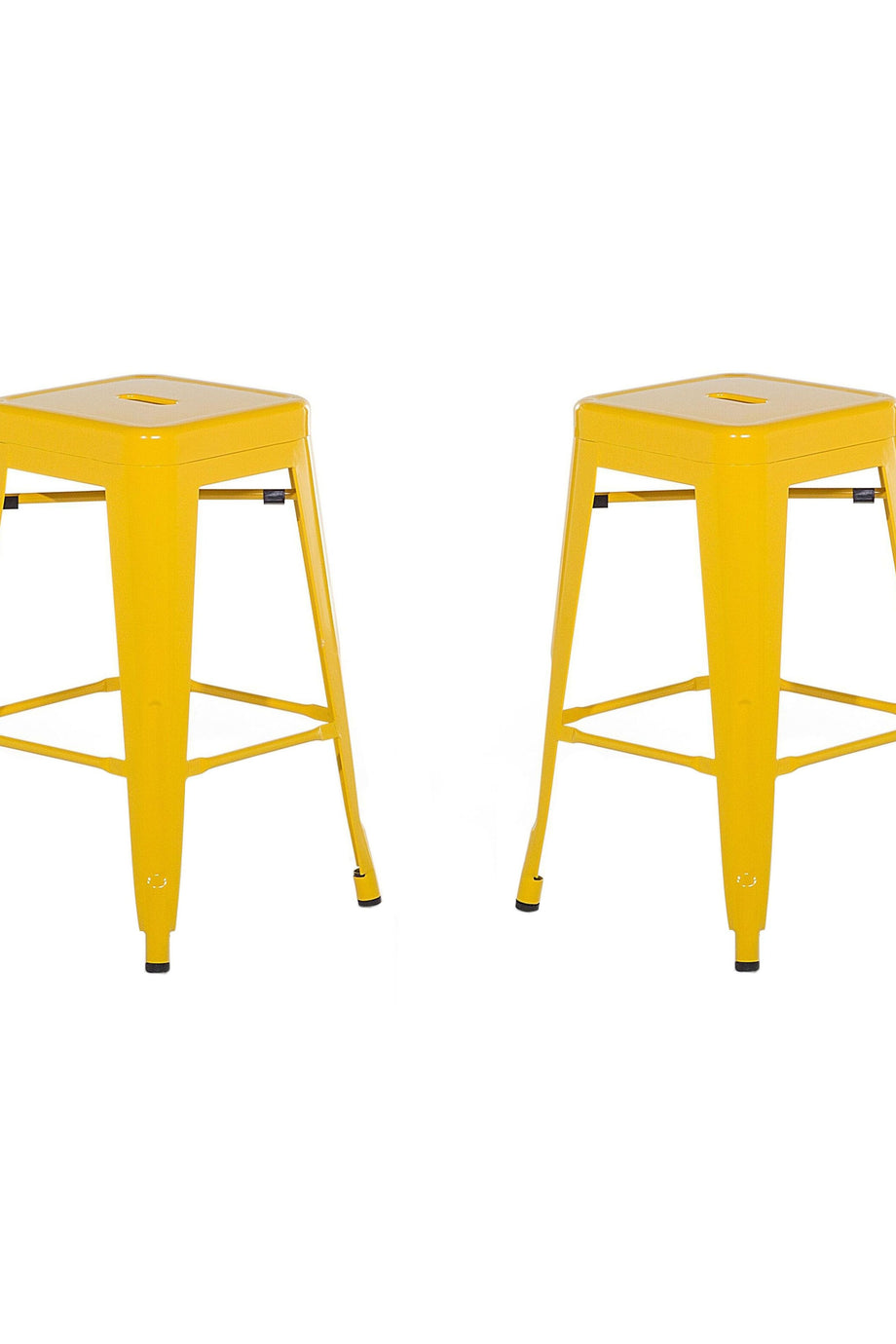 2’li Metal Endüstriyel Bar Taburesi Seti