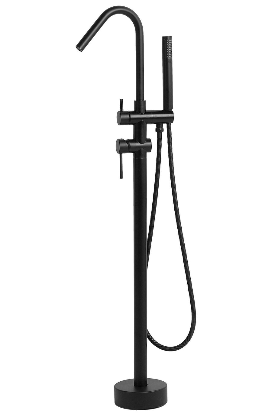 VICTORIA Serbest Küvet Musluğu, El Duş Başlıklı, Pirinç Gövdeli Modern Banyo Bataryası