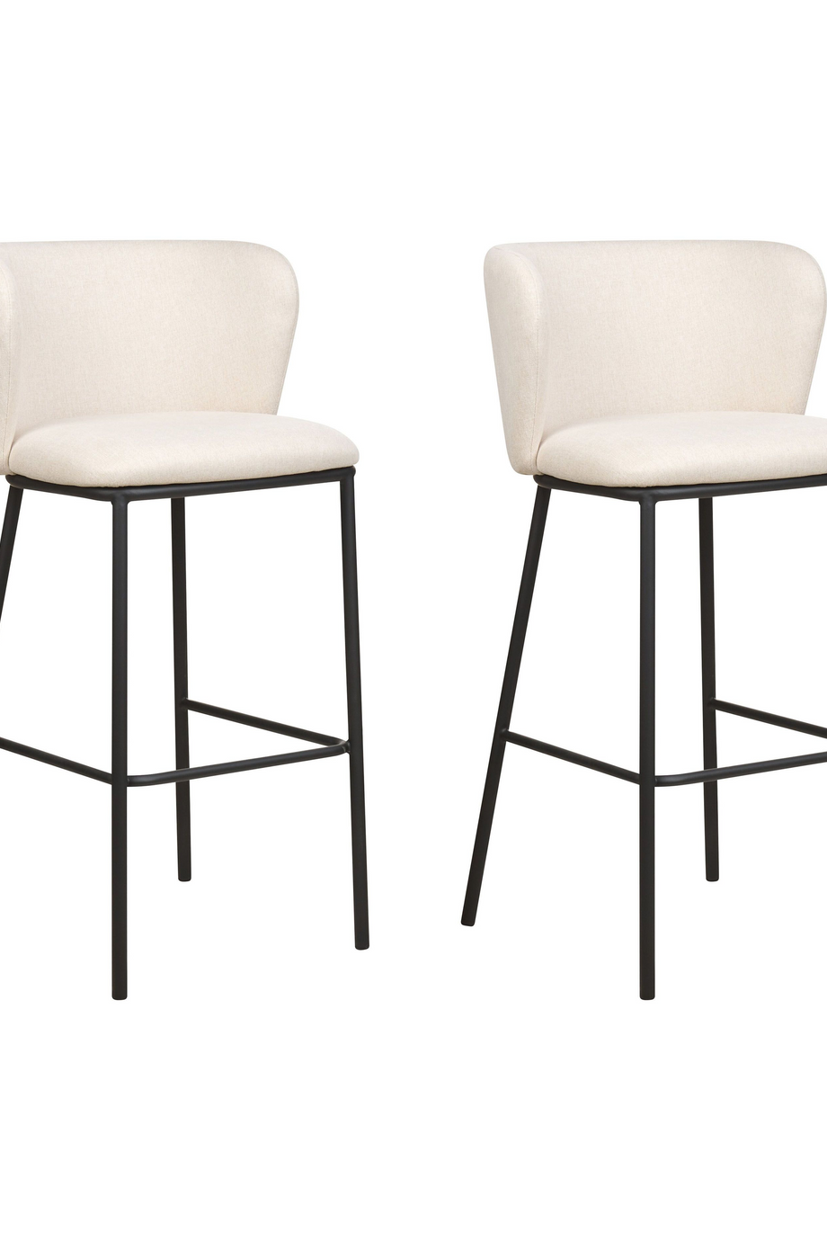 MINA 2'li Bar Sandalyesi Seti, 73 cm Oturum, Ayak Destekli, Modern Tasarım