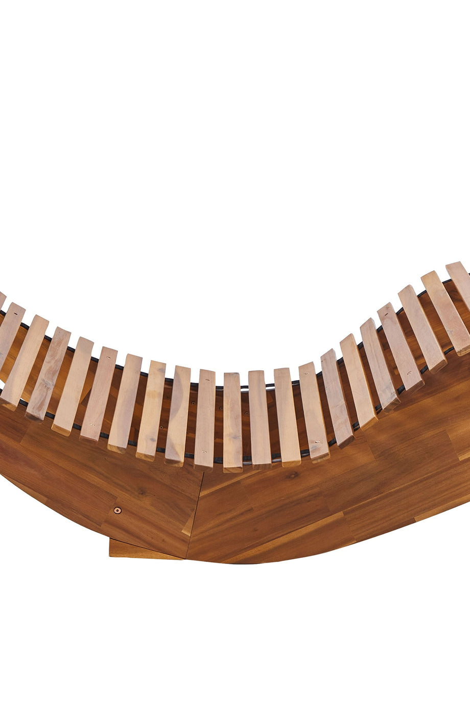 BRESCIA II Akasya Ağacı Bahçe Şezlongu, Kavisli Ergonomik Tasarım, Sallanma Özellikli