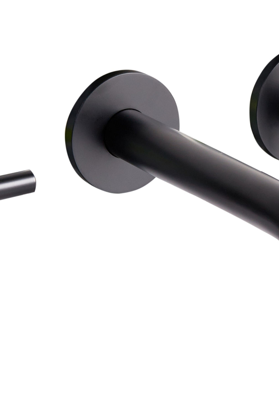 KAIETEUR Duvara Monte Lavabo Bataryası, Pirinç Gövde, Gümüş Kaplama, Çift Kollu