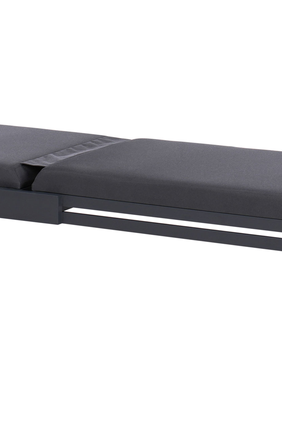 NETTUNO 5 Kademeli Grafit Gri Metal Şezlong, Yatarlı, UV Dayanıklı