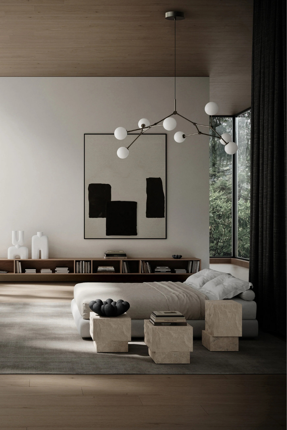 Drop Chandelier Bulb Grey 5m Ayarlanabilir Dekoratif Tasarım Avize