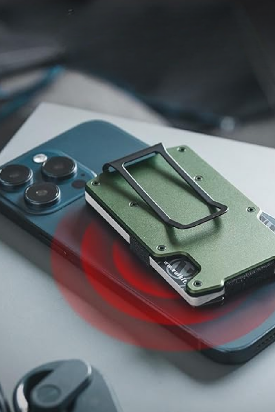 RFID Para Klipsli Metal İnce Kartlık Erkek Cüzdan