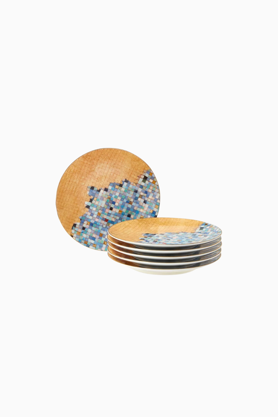 Helwe W Morra Porselen Dessert Tabak Seti, 6 Parça