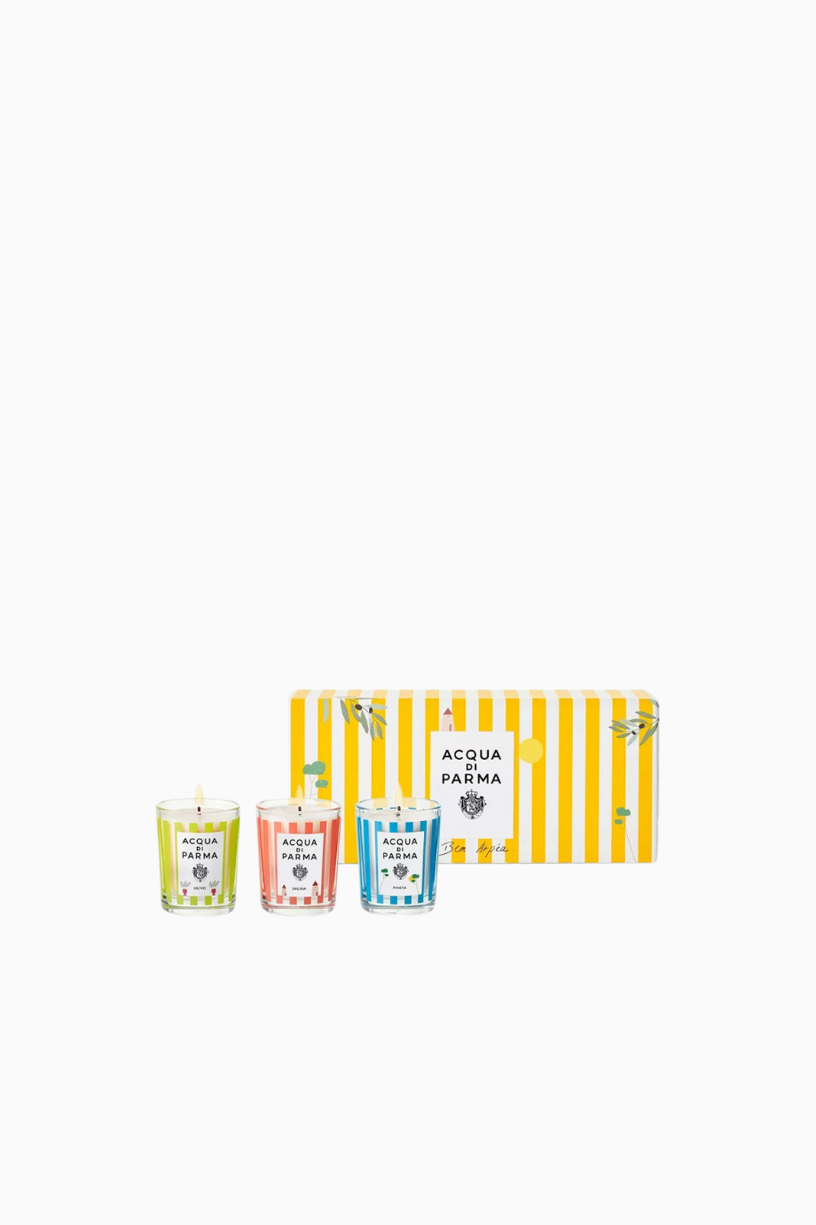 Scented Candle Trio 3’lü Mum Seti, Pineta, Salina, Ulivo