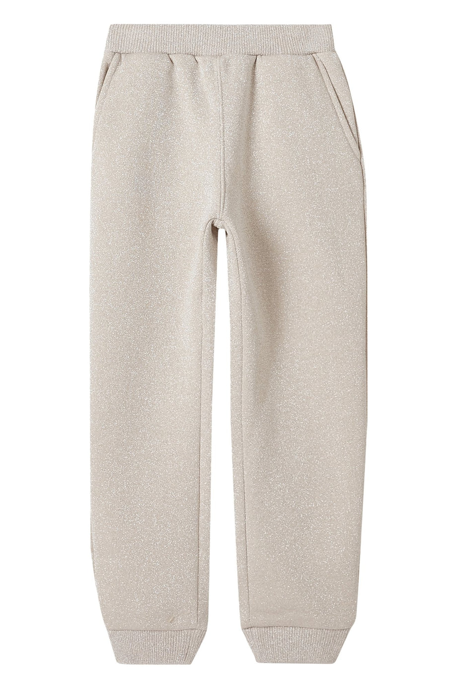 Çocuklar için Simli Fiyonk Detaylı Jogger Pantolonlar