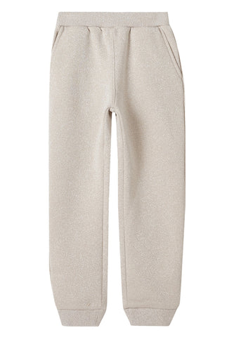 Çocuklar için Simli Fiyonk Detaylı Jogger Pantolonlar