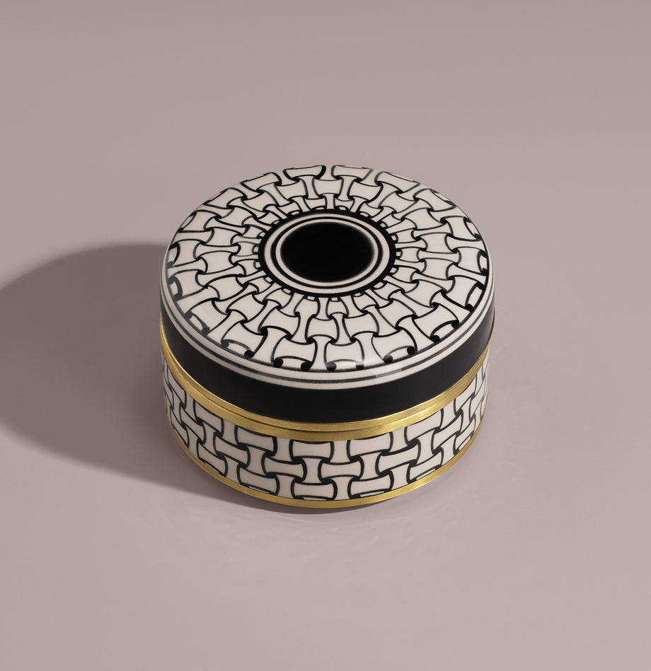 Aroma Mum, El Boyaması Seramik ve Yasemin Pirinç Kepeği Balmumu