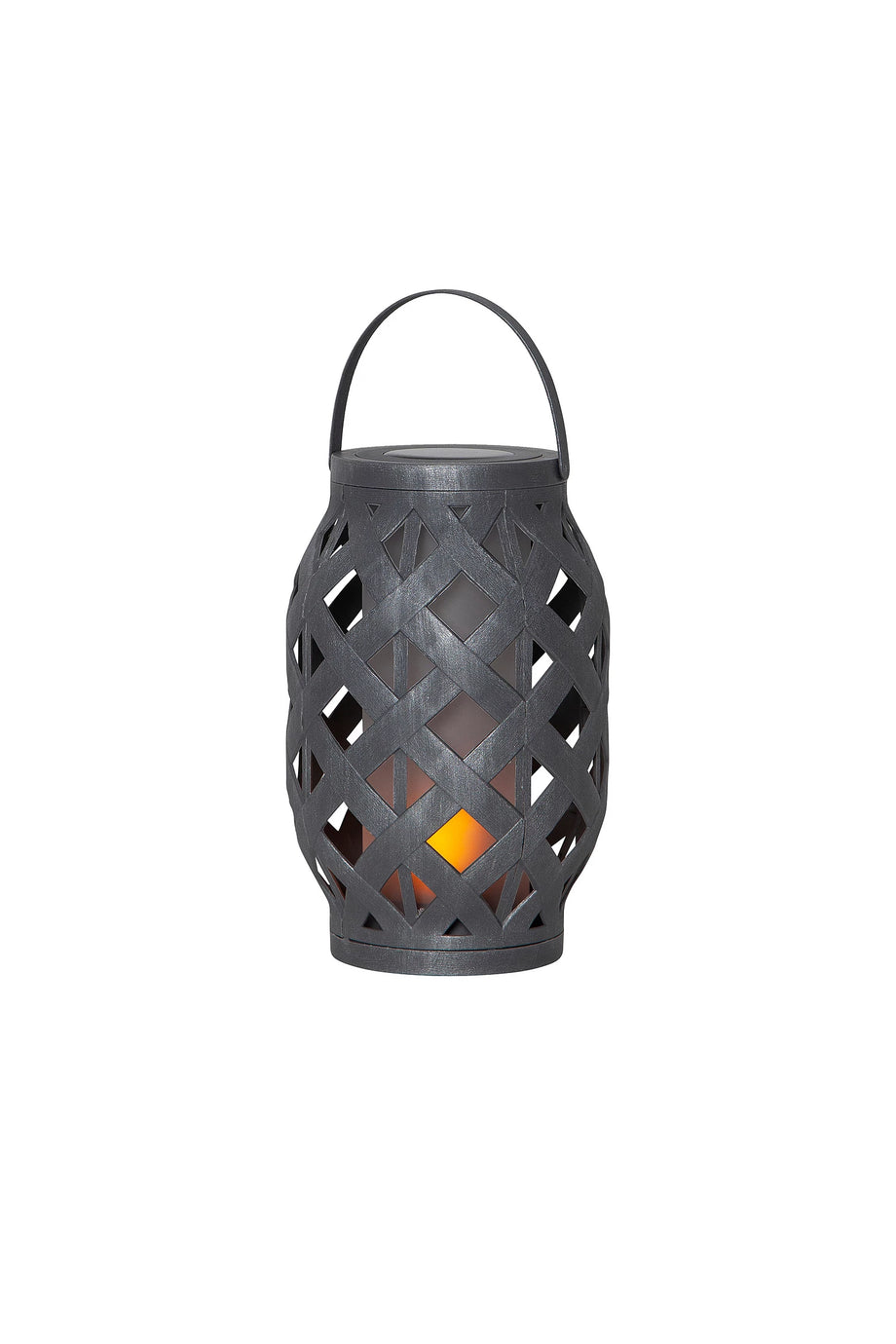 FLAME Solar LED Fener Tanzende Flamme Efekti, 23 cm, Dış Mekan, 5 Saat Işık