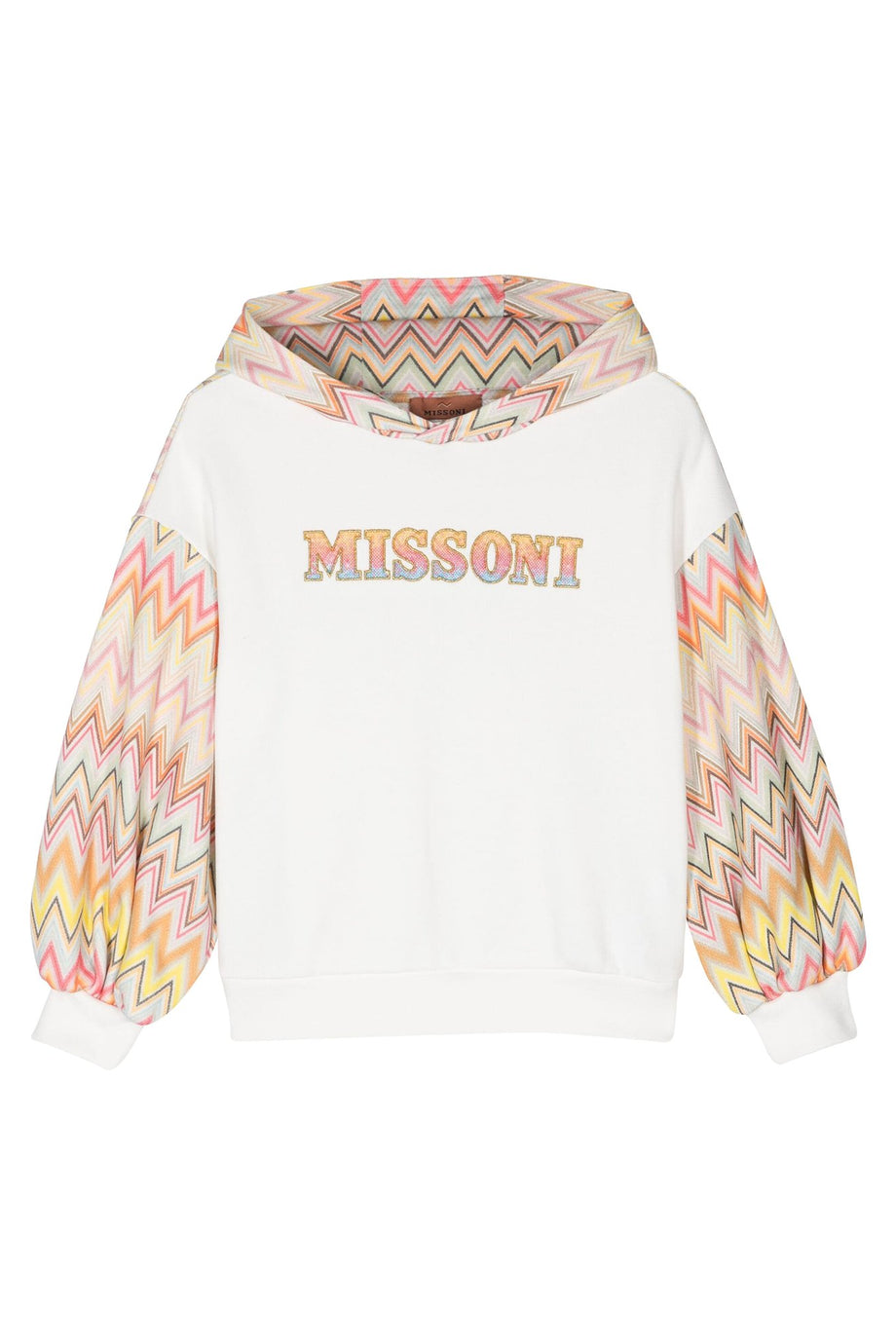 Çocuk Zigzag Logo Kapüşonlu Sweatshirt