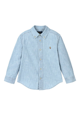 Çocuklar İçin Pamuklu Chambray Gömlek