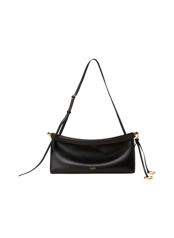 EAST WEST MEDIUM İnce Taneli Deri Omuz Çantası, Manyetik Toka, Ayarlanabilir Askı, İtalya Üretimi