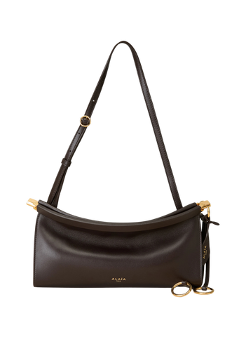 LE CLICK Küçük İnce Taneli Deri Omuz Çantası, Manyetik Toka, Güçlendirilmiş Taban, İtalya Üretimi