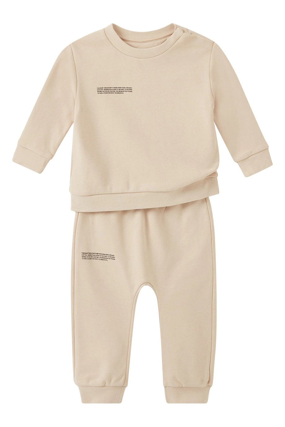Çocuk Organik Pamuklu Sweatshirt - Bej