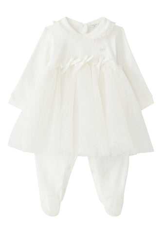 Monnalisa Kids Tutu Efektli Dantel Playsuit