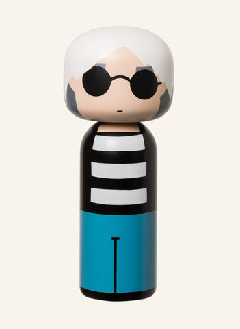 ANDY Dekoratif Figür, El Boyamalı Kokeshi Tarzı, 14,5 cm