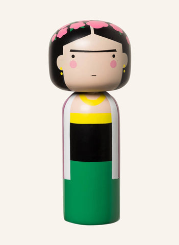 El Boyama Schima Ahşap Kokeshi Dekoratif Figür, 14,5 cm