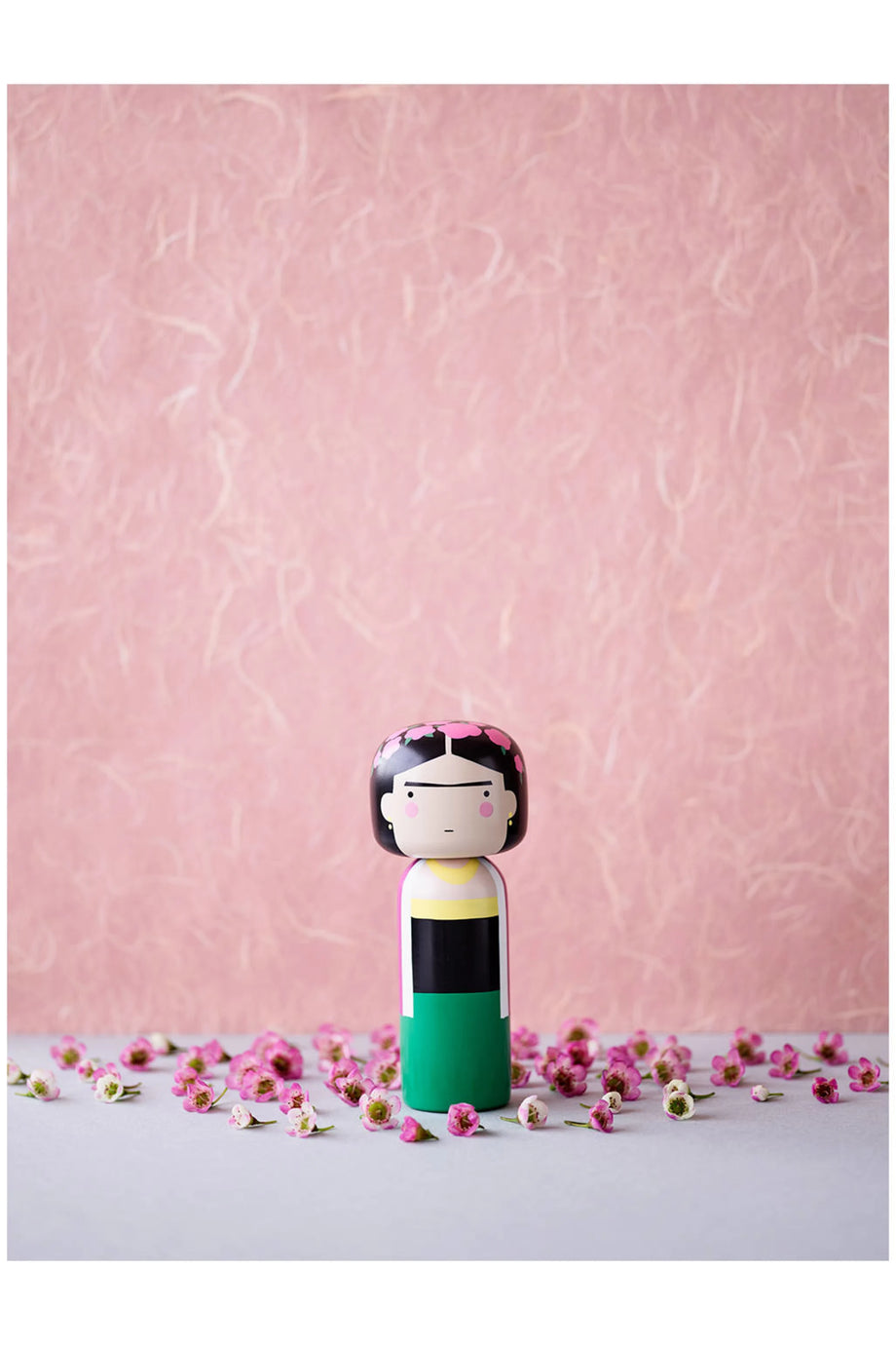 El Boyama Schima Ahşap Kokeshi Dekoratif Figür, 14,5 cm