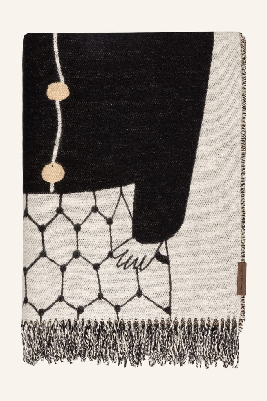 Jaime Hayon Plaid , 148x143 cm, Merino & Alpaka Yünlü, Çift Yüzlü Tasarım