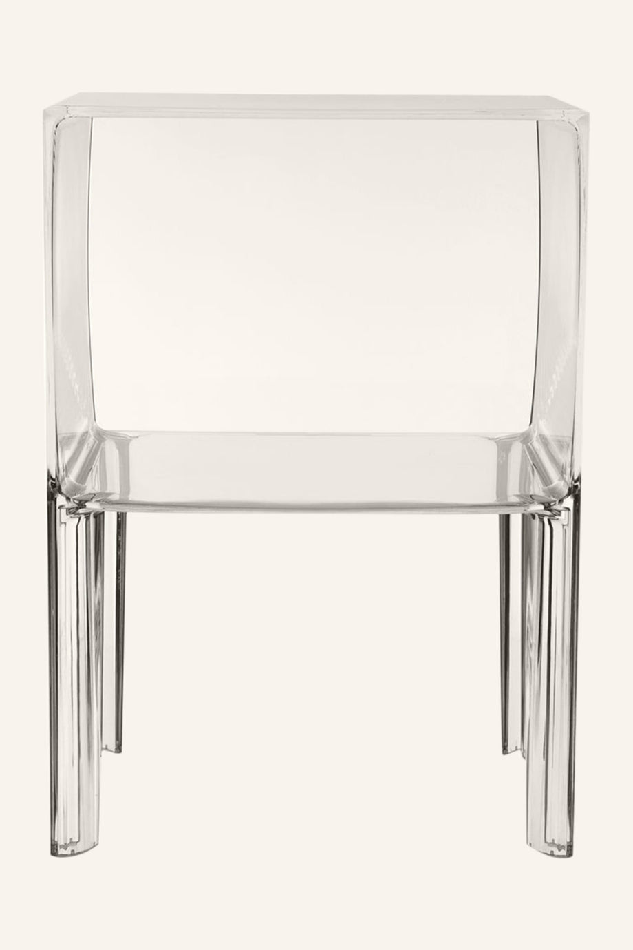 Ghost Buster Küçük Yan Sehpa, Şeffaf Polikarbonat Tasarım, Philippe Starck