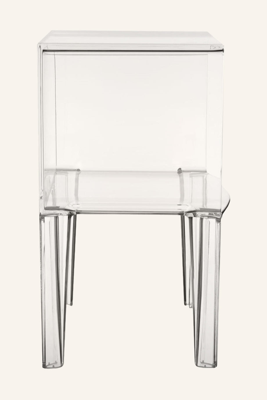 Ghost Buster Küçük Yan Sehpa, Şeffaf Polikarbonat Tasarım, Philippe Starck