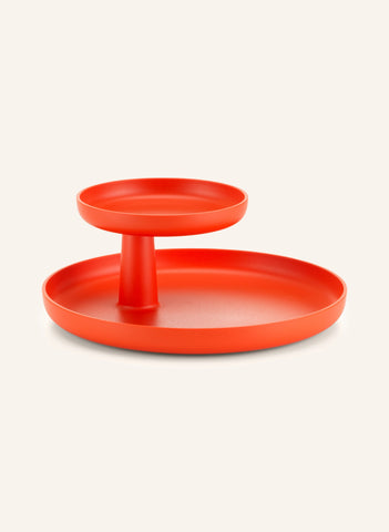 Çift Katlı Yuvarlak Plastik Saklama Kabı – Mat Yüzeyli, 17 cm ve 28 cm Çaplı