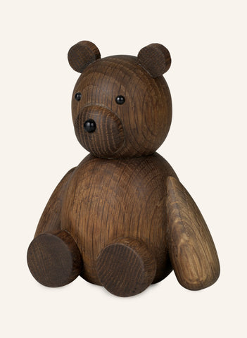 TEDDY MEDIUM Meşe Dekoratif Figür, 13,5 cm