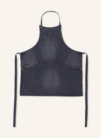 Slim Fit Denim Aşçı Önlüğü , 100% Pamuk, Ayarlanabilir, 63×73 cm