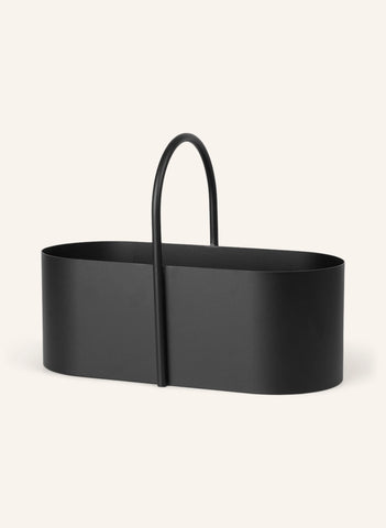 Mat Boyalı Toz Kaplamalı Oval Metal Sepet