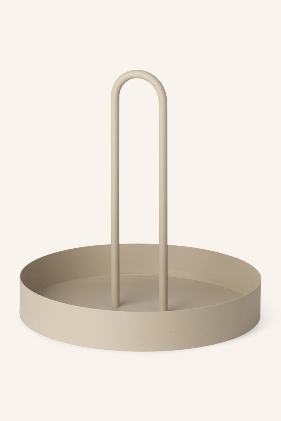 LIVING GRIB Metal Tepsi, Mat Yüzeyli, Kulplu, 28 cm Çapında