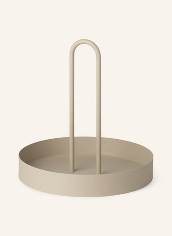 LIVING GRIB Metal Tepsi, Mat Yüzeyli, Kulplu, 28 cm Çapında