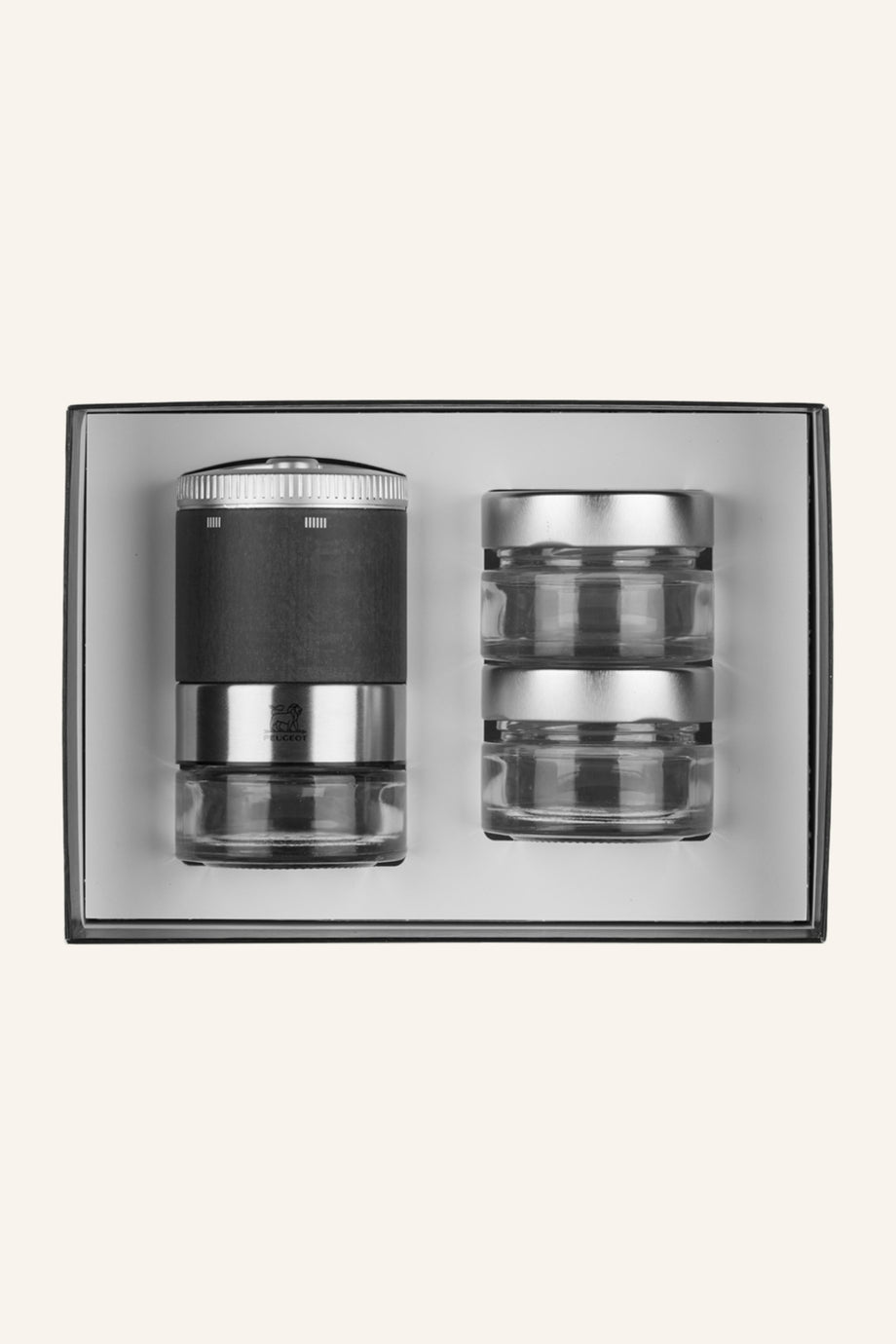 MAESTRO Karabiber Değirmeni, 11 cm Ahşap, Cam ve Paslanmaz Çelik, 3 Biber Türü ve 2 Cam Kap