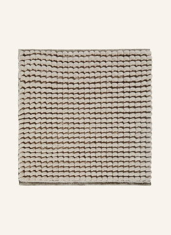 AXEL Banyo Paspası 60x60 cm, Kare, Yumuşak, El Yapımı, Kaymaz Tabanlı