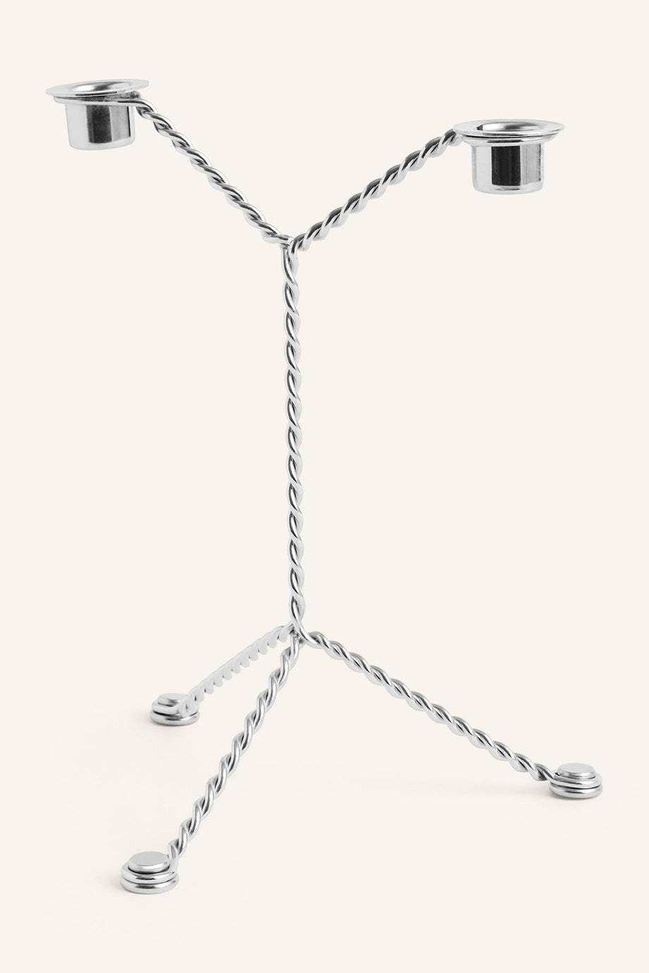 Mirror Mumluk, 2 Mumluklu Çelik Tel Tasarım, Chris Kabel İmzalı Modern Aksesuar