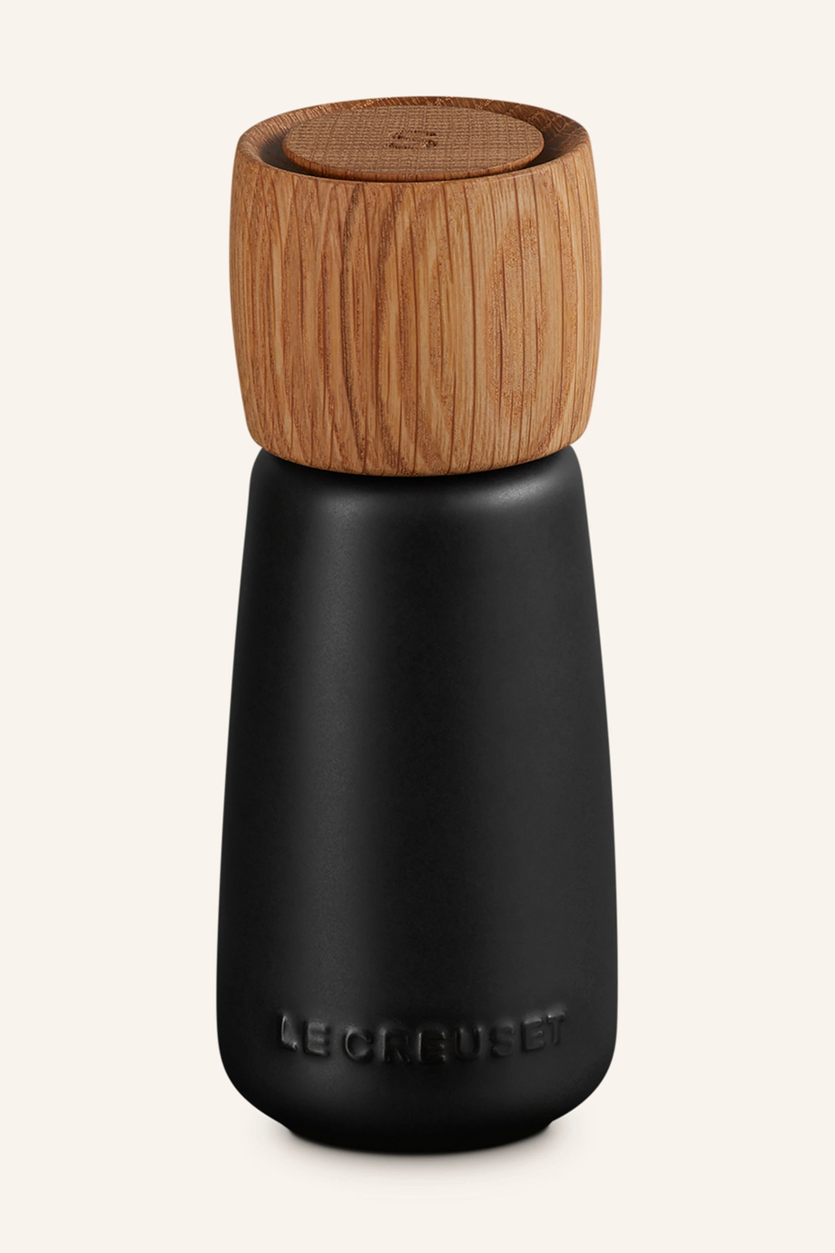 17,5 cm Premium Seramik Değirmen Satine Seramik & Meşe Ahşap Gövde