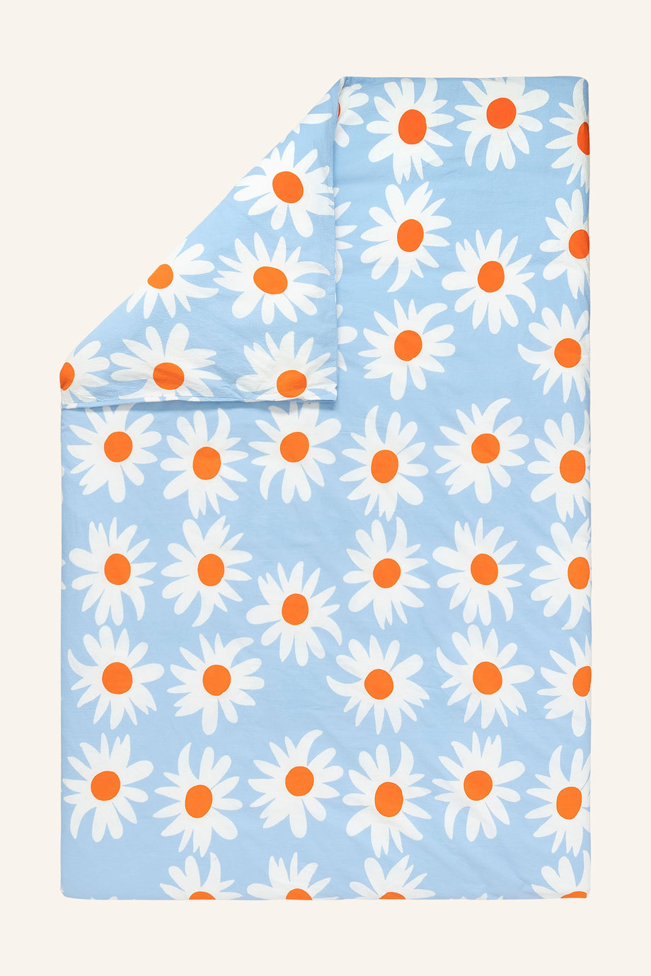 Nevresim RAKASTAA EI RAKASTA, Organik Pamuk, Çiçek Desenli, Düğmeli Kapanış