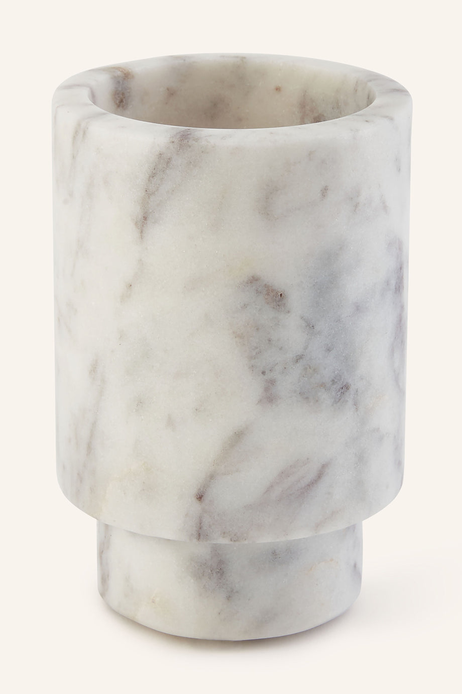 PORTO LARGE Diş Fırçalık | Doğal Taş, El Yapımı, 10,5 cm Yükseklik