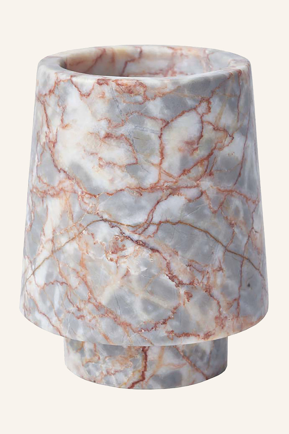 ORION Diş Fırçalık | Doğal Taş, El Yapımı, 11 cm Yükseklik