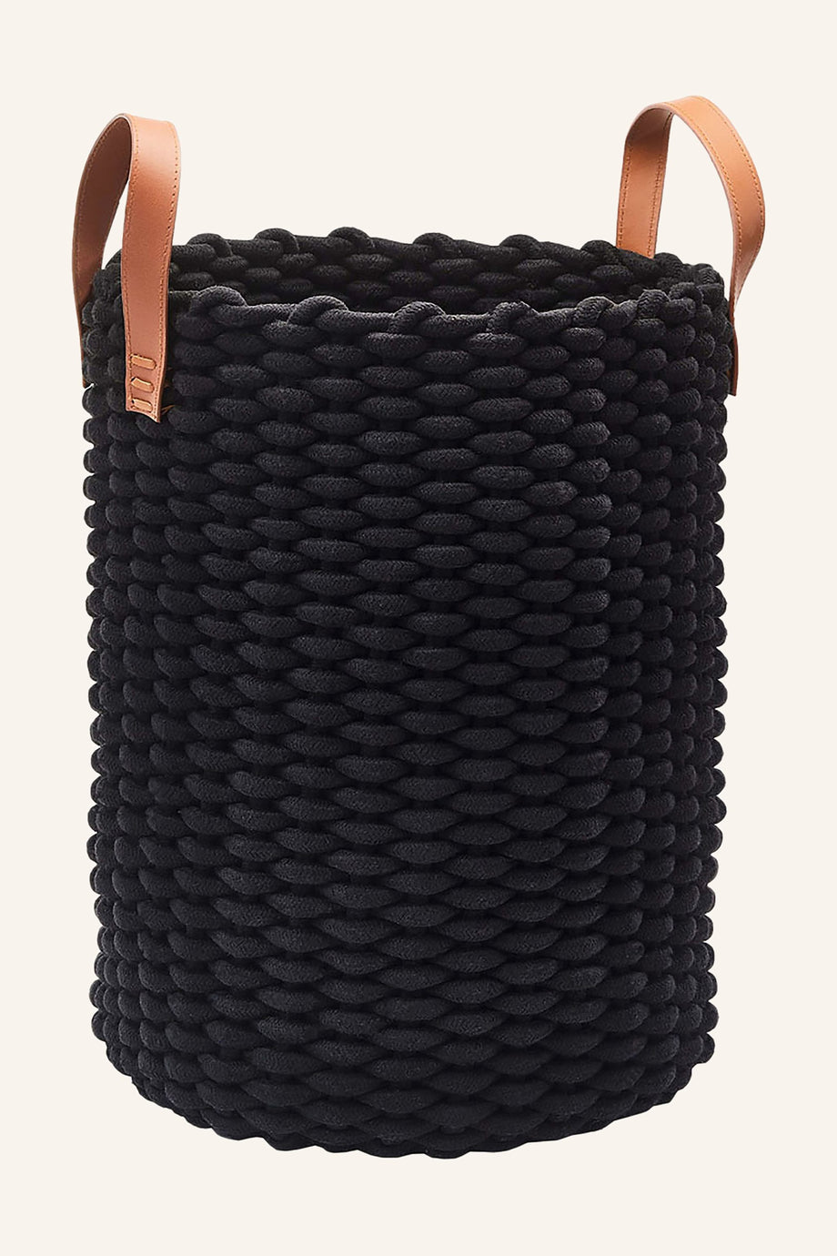 RUDON Kirli Sepeti 53 L, 45 cm Yükseklik, Deri Saplı, Dokuma Kumaş Tasarım