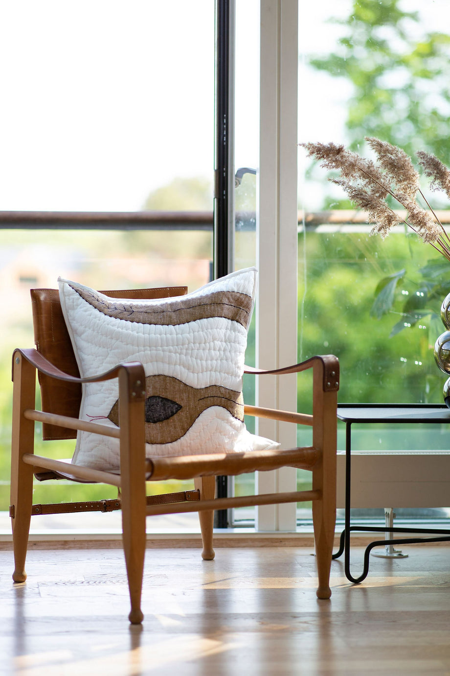 Dekoratif Yastık 50x50 cm, Dokulu Yüzeyli El Yapımı Pamuk Kılıf & Ördek Tüyü Dolgu